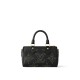 Louis Vuitton Nano Speedy Handle Shoulder Bag in Monogram Leather - Black