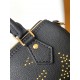 Louis Vuitton Nano Speedy Handle Shoulder Bag in Monogram Leather - Black