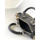 Louis Vuitton Nano Speedy Handle Shoulder Bag in Monogram Leather - Black