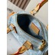 Louis Vuitton Nano Speedy Handle Shoulder Bag in Monogram Denim - Sky Blue