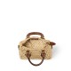 Louis Vuitton Nano Speedy Handle Shoulder Bag in Raffia - Tan