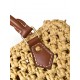 Louis Vuitton Nano Speedy Handle Shoulder Bag in Raffia - Tan