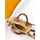 Louis Vuitton Nano Speedy Handle Shoulder Bag in Raffia - Tan