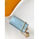 Louis Vuitton Nano Speedy Handle Shoulder Bag in Monogram Cowhide Leather - Sky Blue