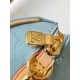 Louis Vuitton Nano Speedy Handle Shoulder Bag in Monogram Cowhide Leather - Sky Blue