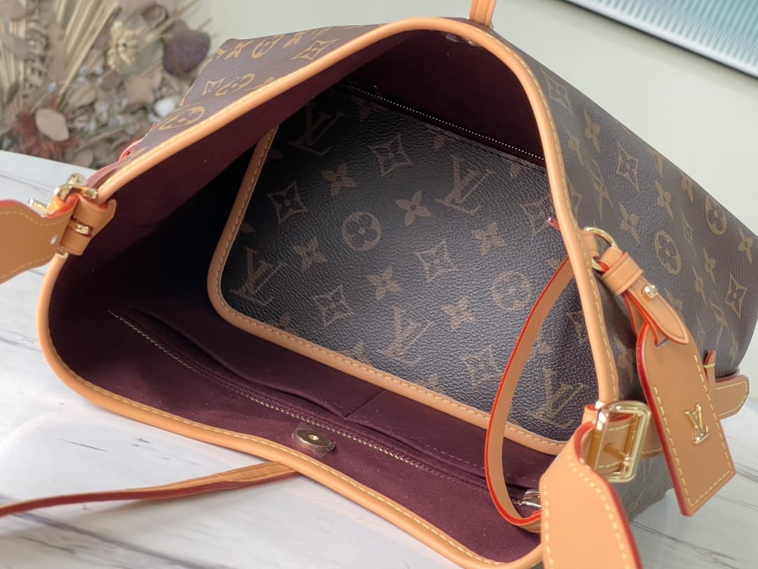 Louis Vuitton CarryAll PM Shoulder Bag in Monogram Coated Canvas