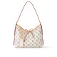 Louis Vuitton CarryAll PM Shoulder Bag in Monogram Jacquard Fabric - Multicolor Beige