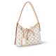 Louis Vuitton CarryAll PM Shoulder Bag in Monogram Jacquard Fabric - Multicolor Beige