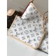 Louis Vuitton CarryAll PM Shoulder Bag in Monogram Jacquard Fabric - Multicolor Beige