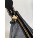 Louis Vuitton CarryAll PM Shoulder Bag in Monogram Empreinte Leather - Black