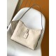 Louis Vuitton CarryAll PM Shoulder Bag in Monogram Empreinte Leather - Cream