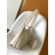 Louis Vuitton CarryAll PM Shoulder Bag in Monogram Empreinte Leather - Cream