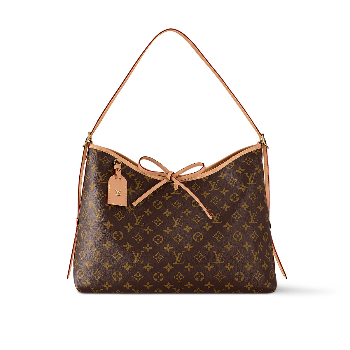 Louis Vuitton CarryAll MM Shoulder Bag in Monogram Coated Canvas