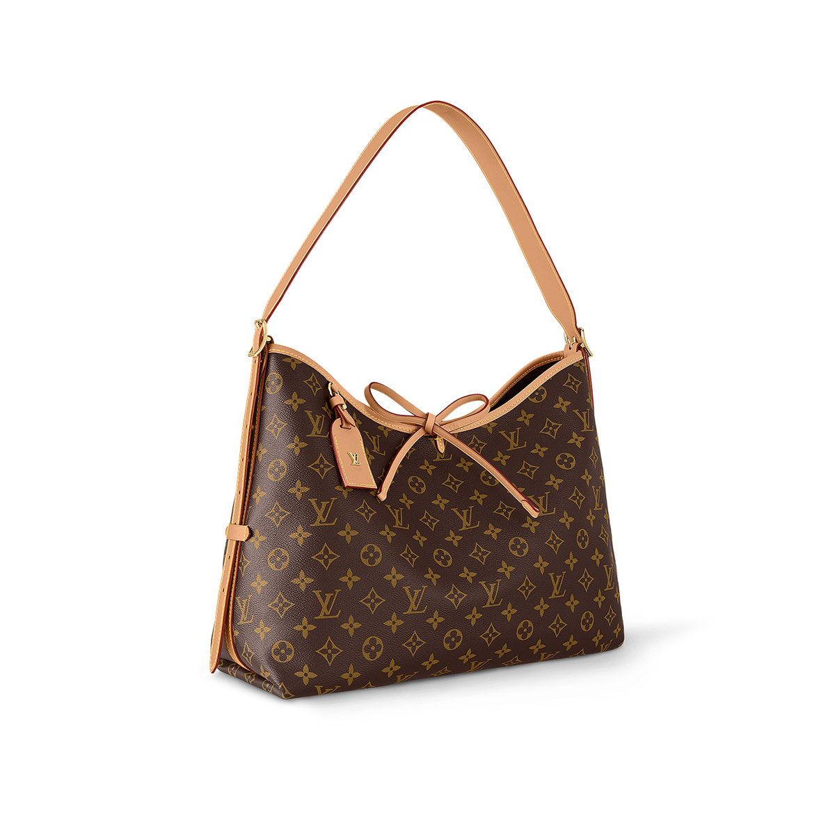 Louis Vuitton CarryAll MM Shoulder Bag in Monogram Coated Canvas