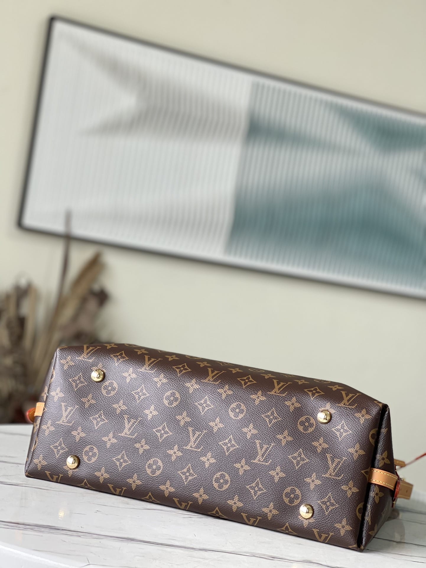 Louis Vuitton CarryAll MM Shoulder Bag in Monogram Coated Canvas