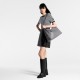 Louis Vuitton CarryAll Cargo Vibe MM Shoulder Bag in Lambskin - Gris Trianon