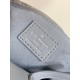 Louis Vuitton CarryAll Cargo Vibe MM Shoulder Bag in Lambskin - Gris Trianon