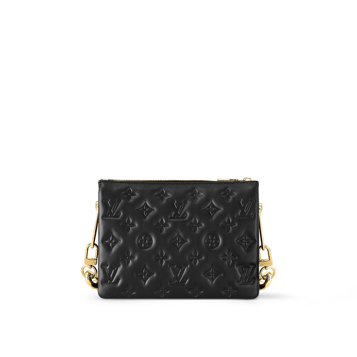 Louis Vuitton Coussin BB Handle Shoulder Bag in Lambskin - Black & Gold