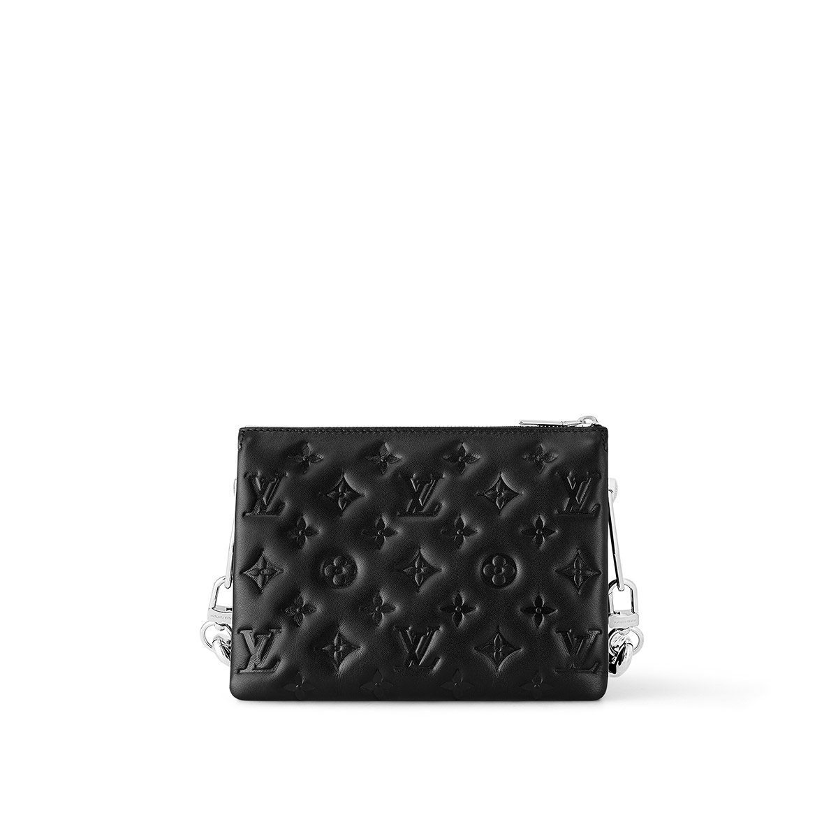 Louis Vuitton Coussin BB Handle Shoulder Bag in Lambskin - Black & Silver