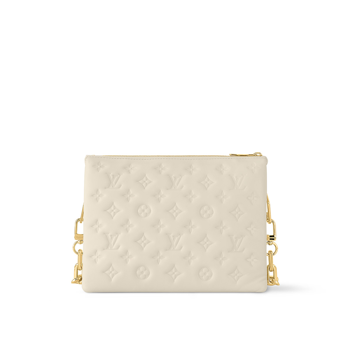 Louis Vuitton Coussin PM Handle Shoulder Bag in Puffy Lambskin - Cream