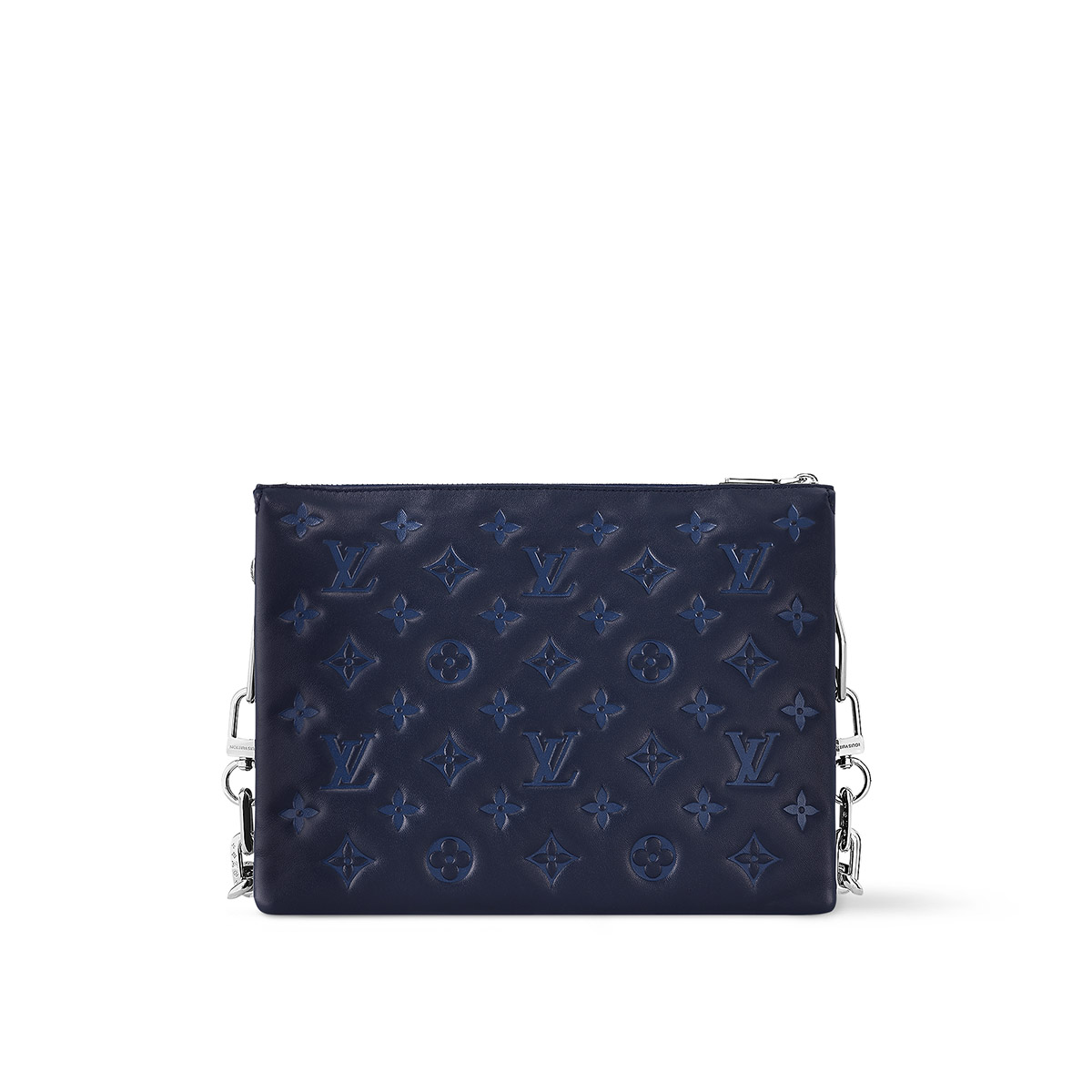 Louis Vuitton Coussin PM Handle Shoulder Bag in Puffy Lambskin - Navy