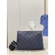 Louis Vuitton Coussin PM Handle Shoulder Bag in Puffy Lambskin - Navy