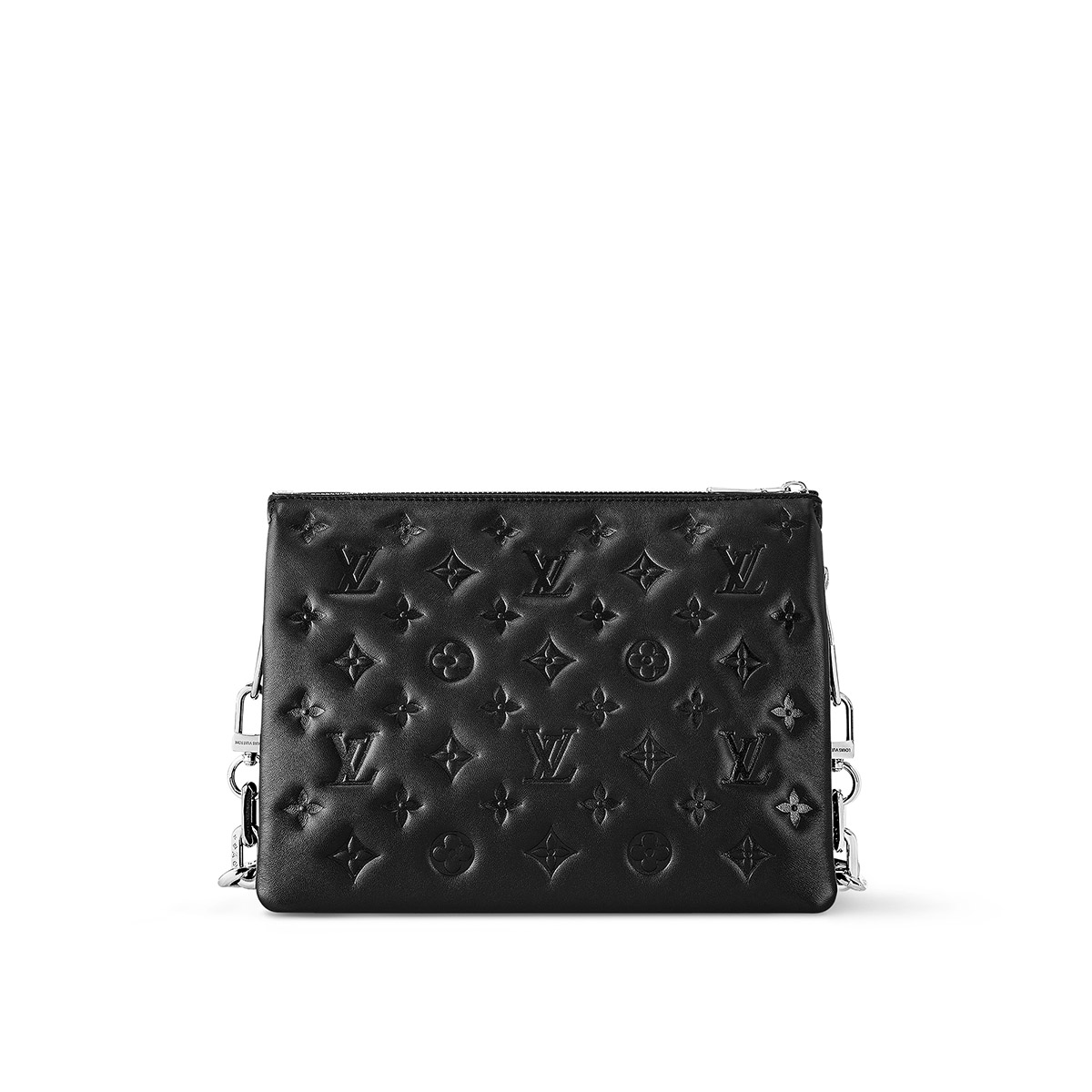 Louis Vuitton Coussin PM Handle Shoulder Bag in Lambskin - Black & Silver