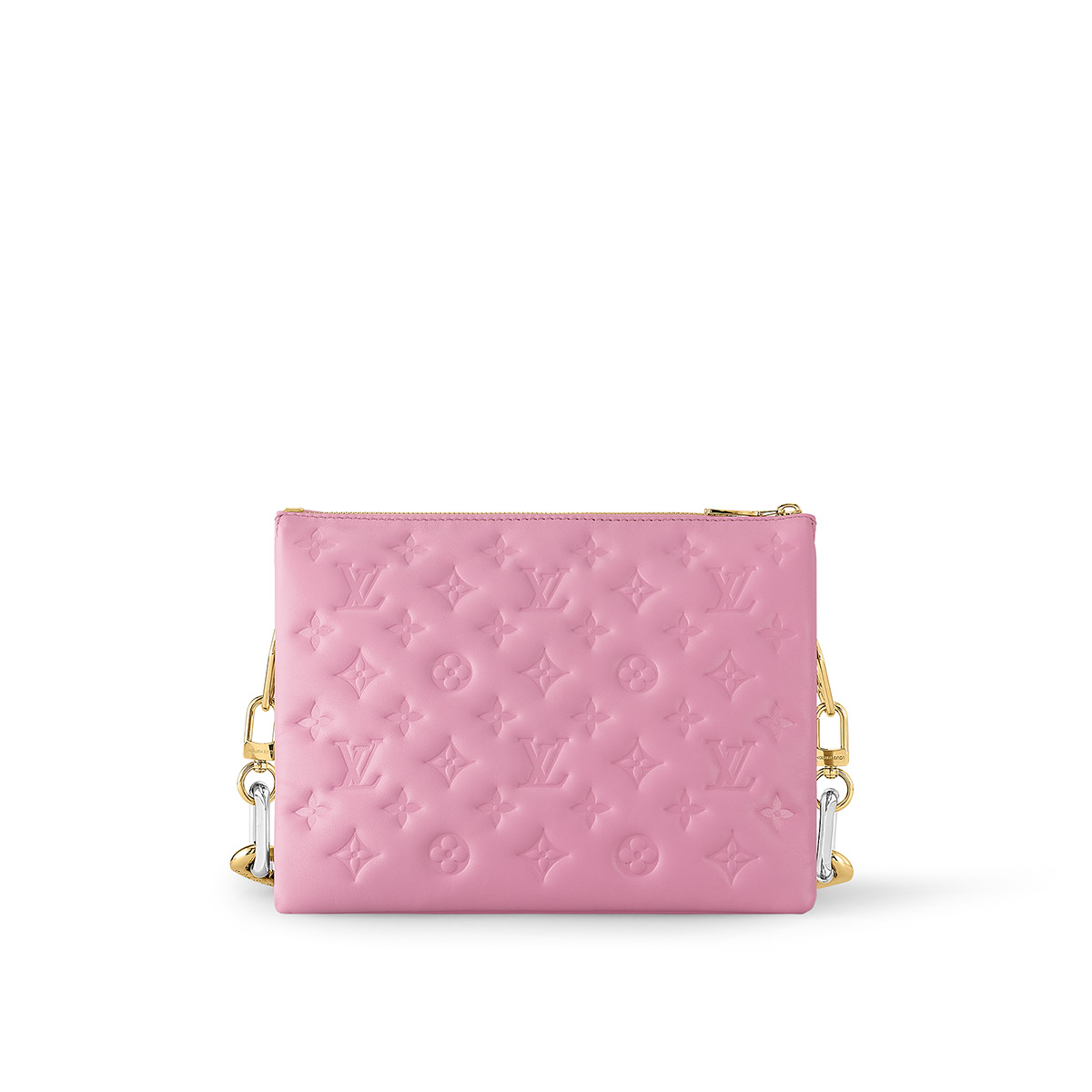 Louis Vuitton Coussin PM Handle Shoulder Bag in Lambskin - Pink