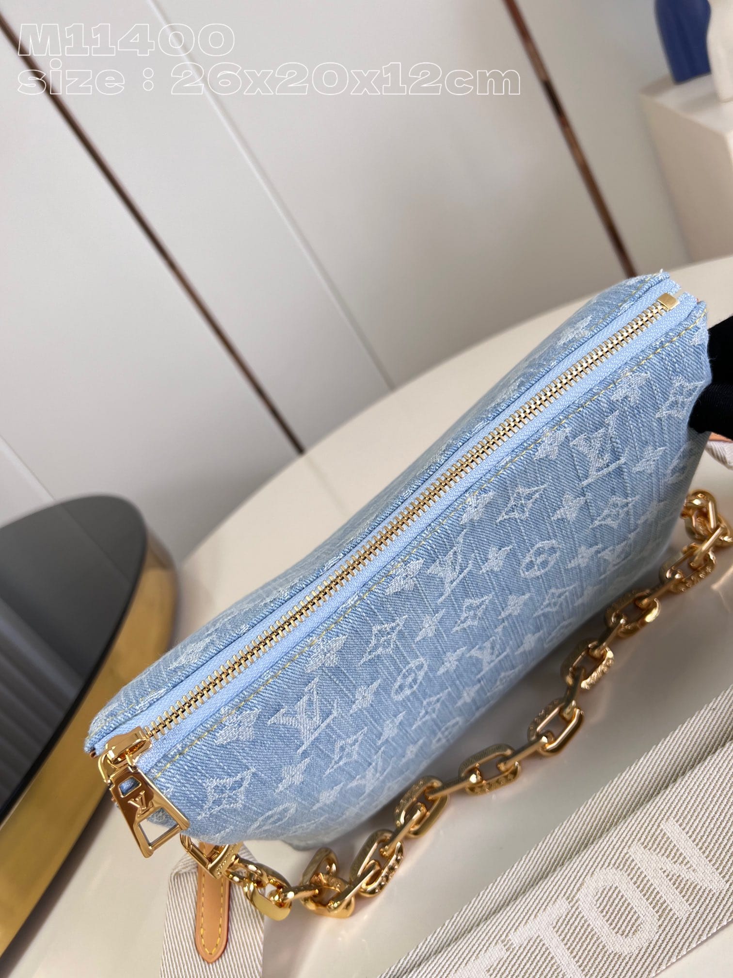 Louis Vuitton Coussin PM Handle Shoulder Bag in Monogram Denim