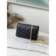 Louis Vuitton Pochette Coussin Handbag in Lambskin - Black