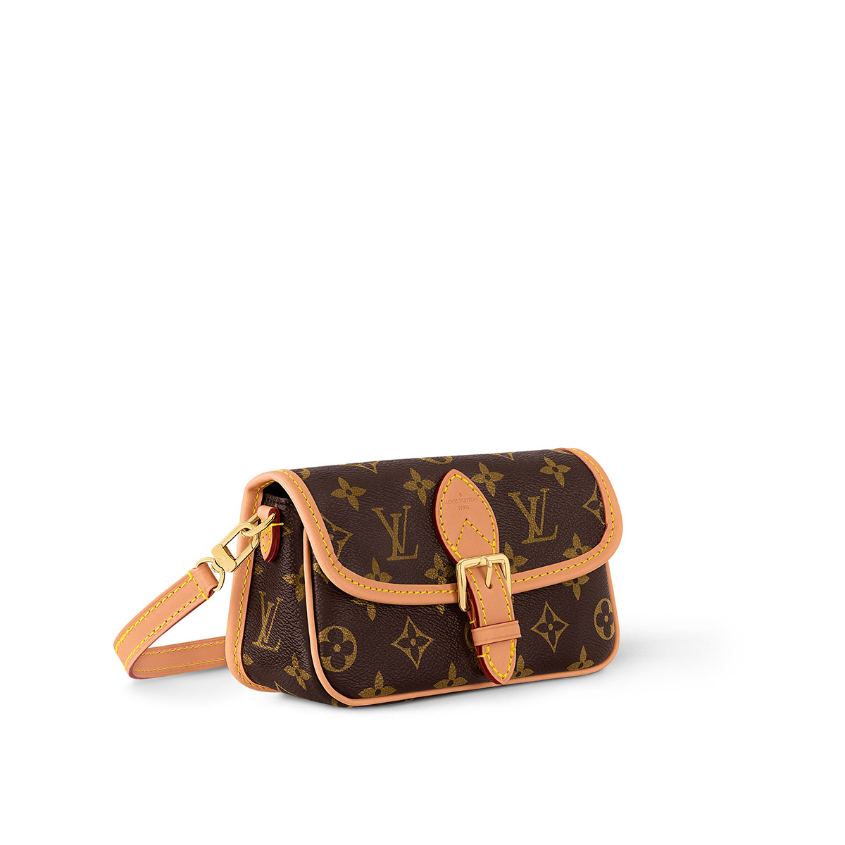 Louis Vuitton Nano Diane Handle Shoulder Bag in Monogram Coated Canvas