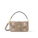 Louis Vuitton Nano Diane Handle Shoulder Bag in Bicolor Monogram Empreinte Leather