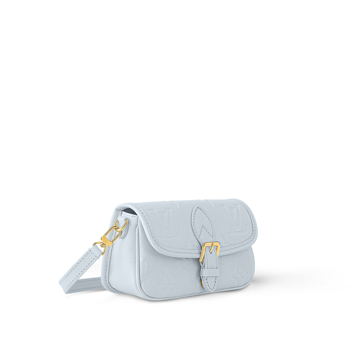 Louis Vuitton Nano Diane Handle Shoulder Bag in Monogram Empreinte Leather - Olympe Blue