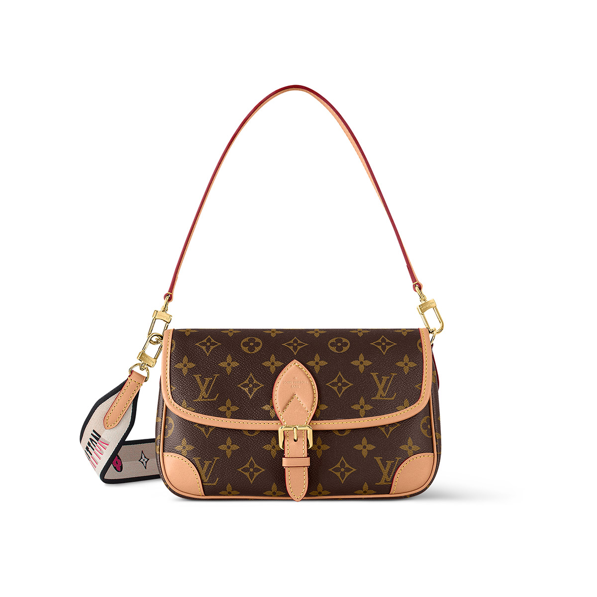 Louis Vuitton Diane Handle Shoulder Bag in Monogram Coated Canvas