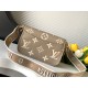 Louis Vuitton Diane Handle Shoulder Bag in Bicolor Monogram Empreinte Leather