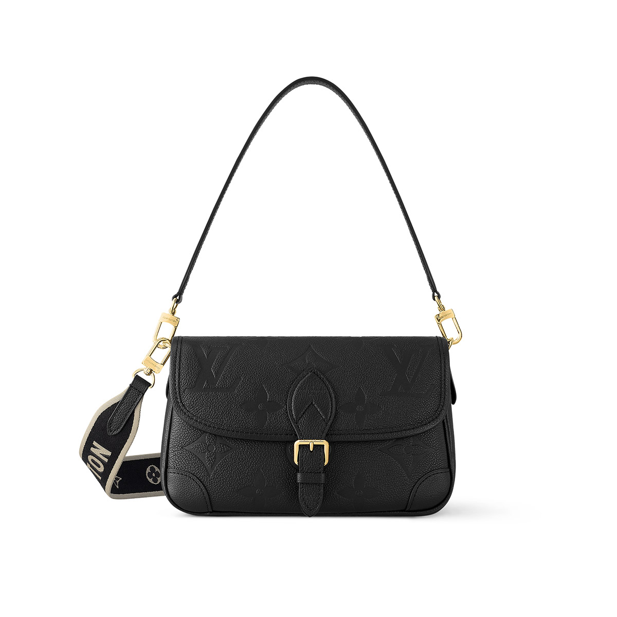 Louis Vuitton Diane Handle Shoulder Bag in Monogram Empreinte Leather - Black