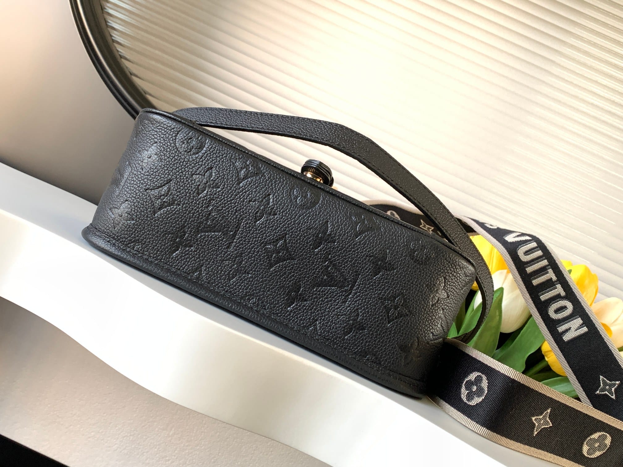 Louis Vuitton Diane Handle Shoulder Bag in Monogram Empreinte Leather - Black