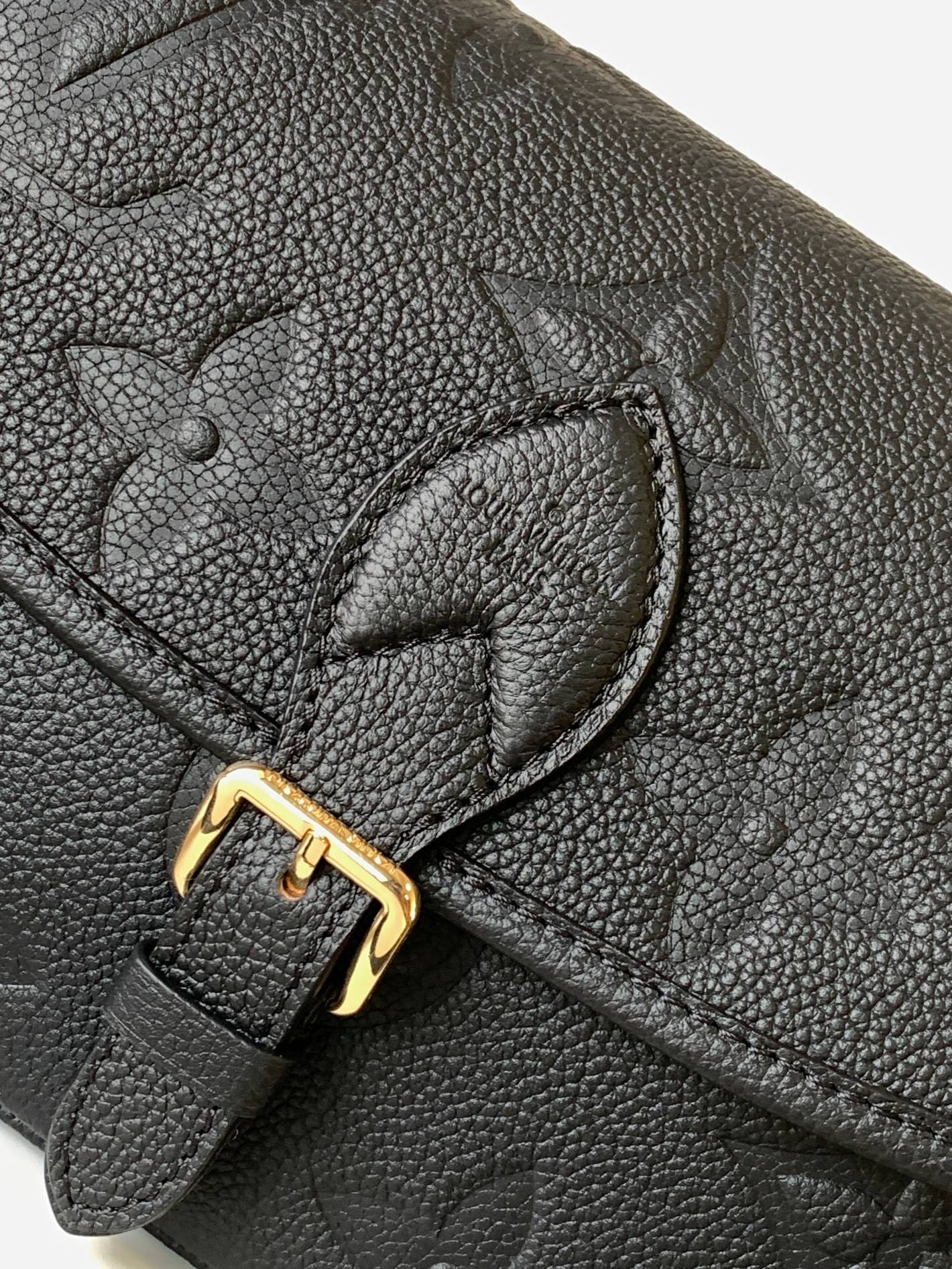 Louis Vuitton Diane Handle Shoulder Bag in Monogram Empreinte Leather - Black