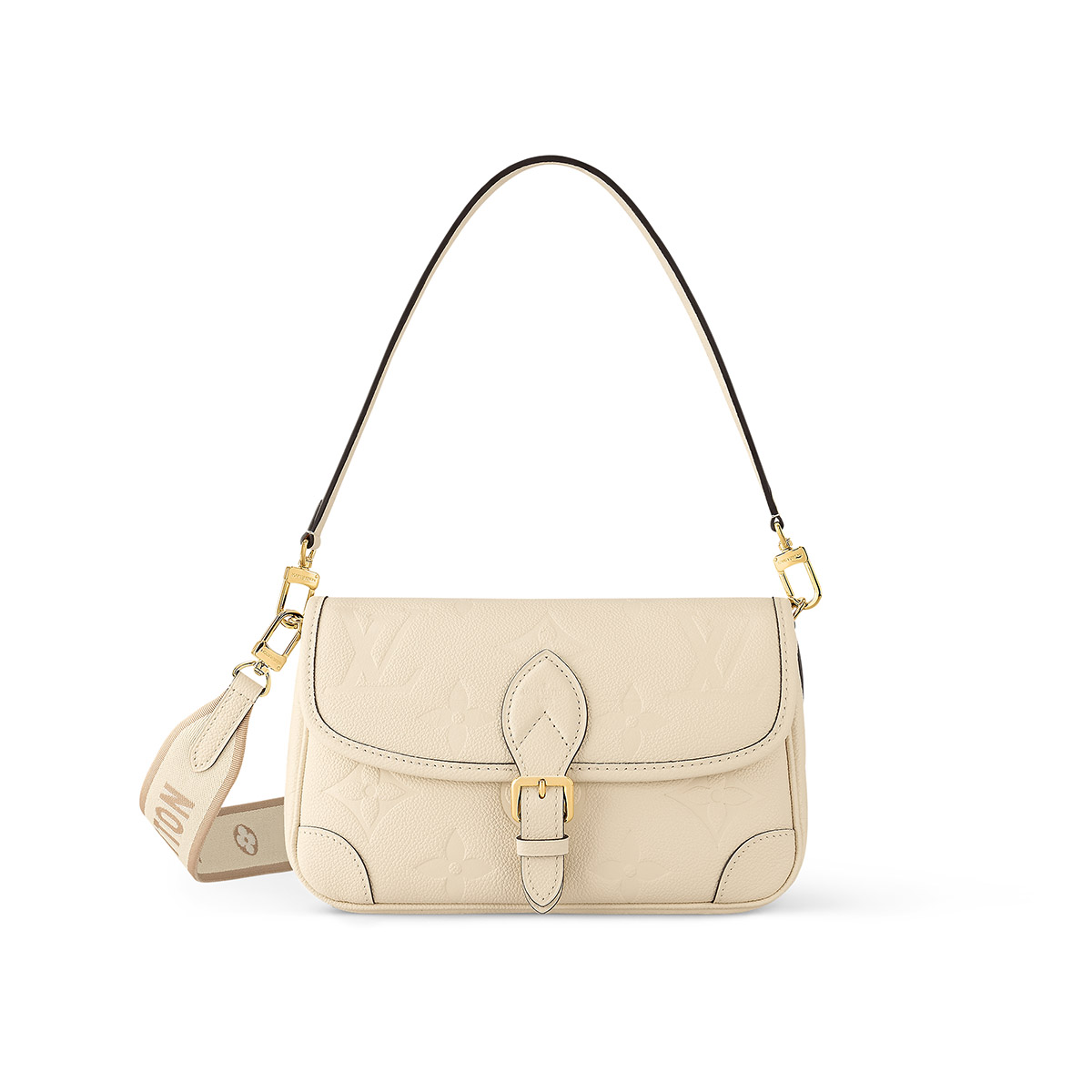 Louis Vuitton Diane Handle Shoulder Bag in Monogram Empreinte Leather - Cream