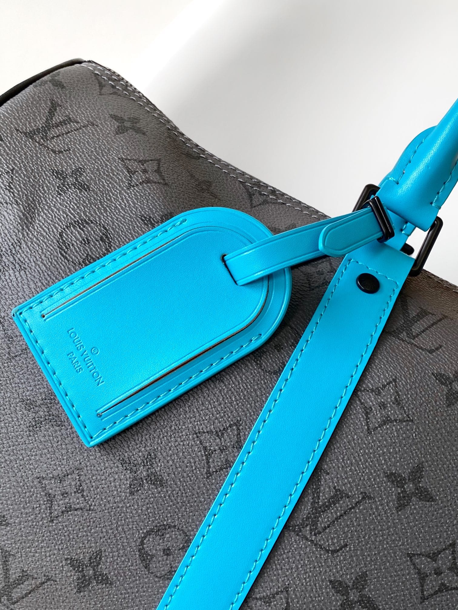 Louis Vuitton Keepall Bandoulière 45 Bag in Monogram Canvas - Turquoise