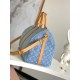 Louis Vuitton Keepall Bandoulière 45 Bag in Monogram Denim - Sky Blue Denim