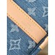 Louis Vuitton Keepall Bandoulière 45 Bag in Monogram Denim - Blue Denim