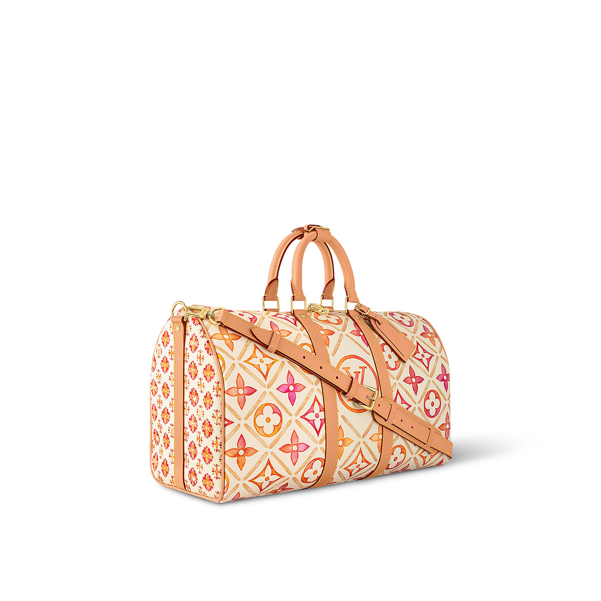 Louis Vuitton Keepall Bandoulière 45 Bag in Monogram Canvas - Coral