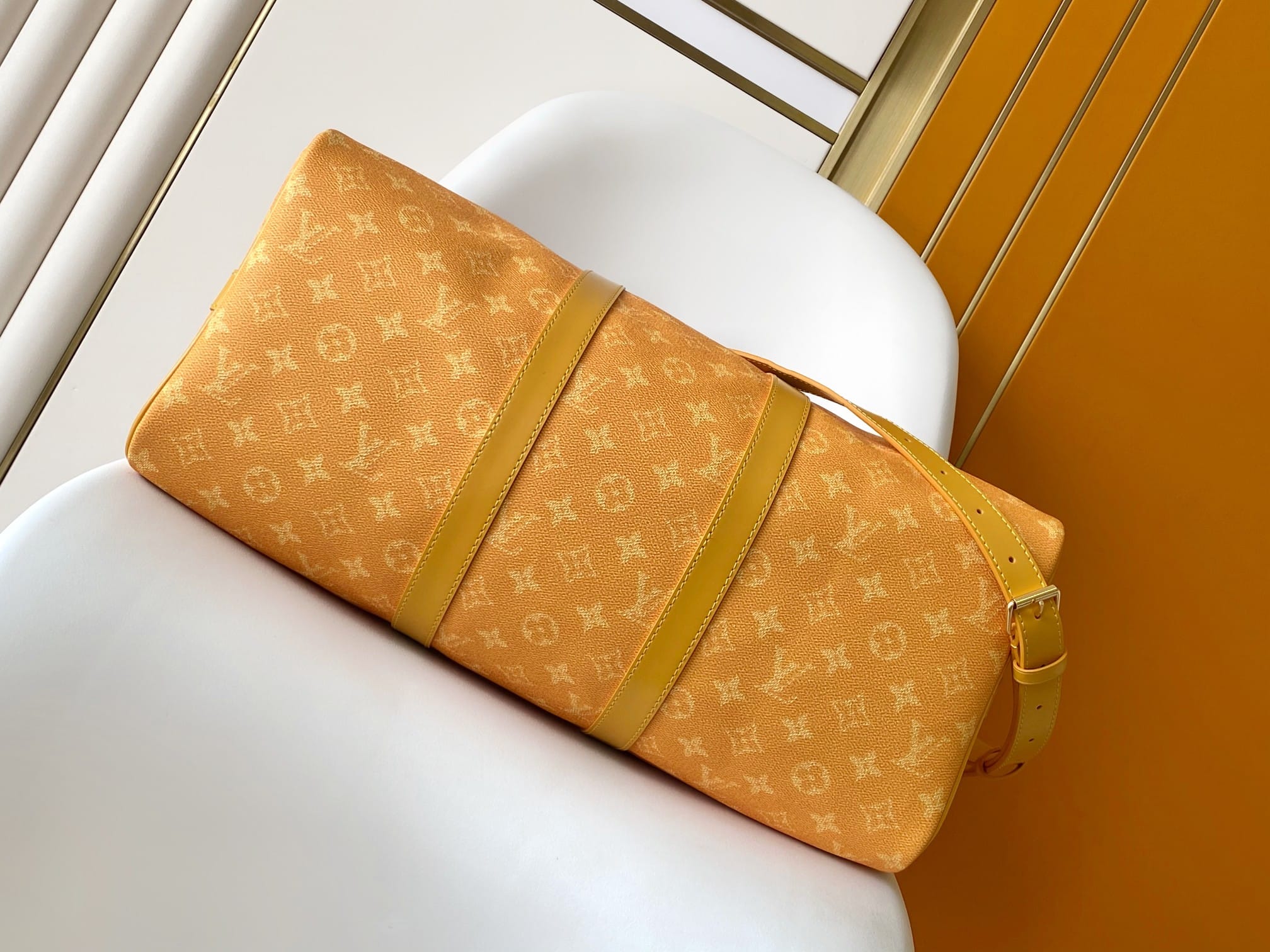 Louis Vuitton Keepall Bandoulière 45 Bag in Monogram Canvas - Yellow