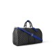 Louis Vuitton Keepall Bandoulière 50 Bag in Damier Graphite Canvas - Indigo Blue