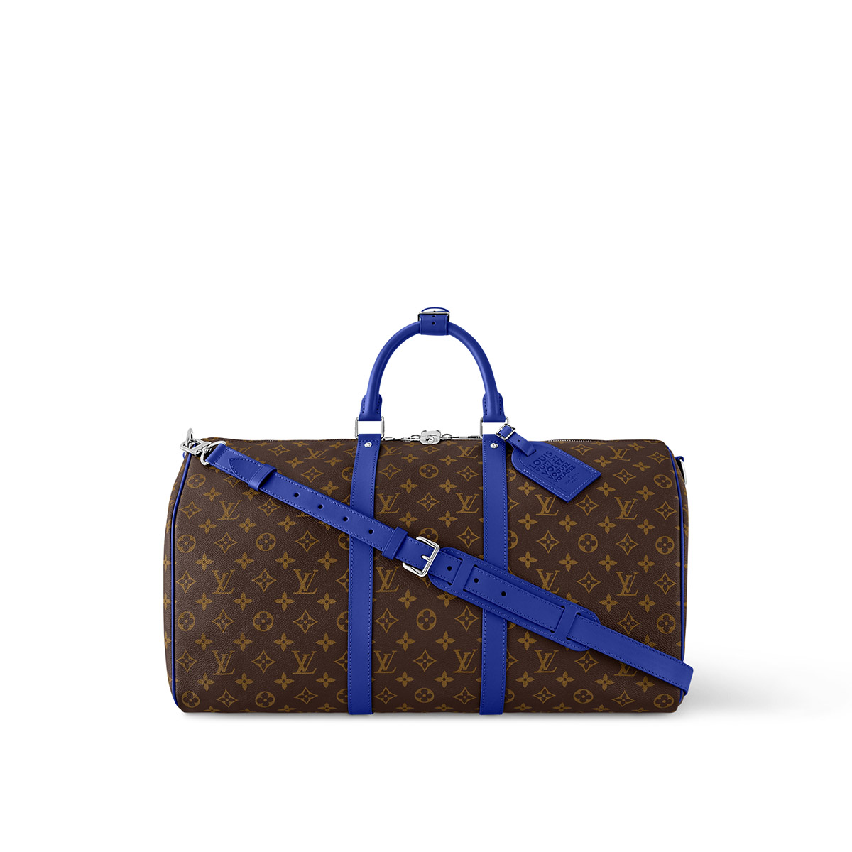 Louis Vuitton Keepall Bandoulière 50 Bag in Monogram Canvas - Indigo Blue