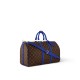 Louis Vuitton Keepall Bandoulière 50 Bag in Monogram Canvas - Indigo Blue