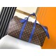 Louis Vuitton Keepall Bandoulière 50 Bag in Monogram Canvas - Indigo Blue