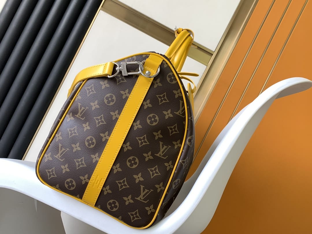 Louis Vuitton Keepall Bandoulière 50 Bag in Monogram Canvas - Safran Yellow