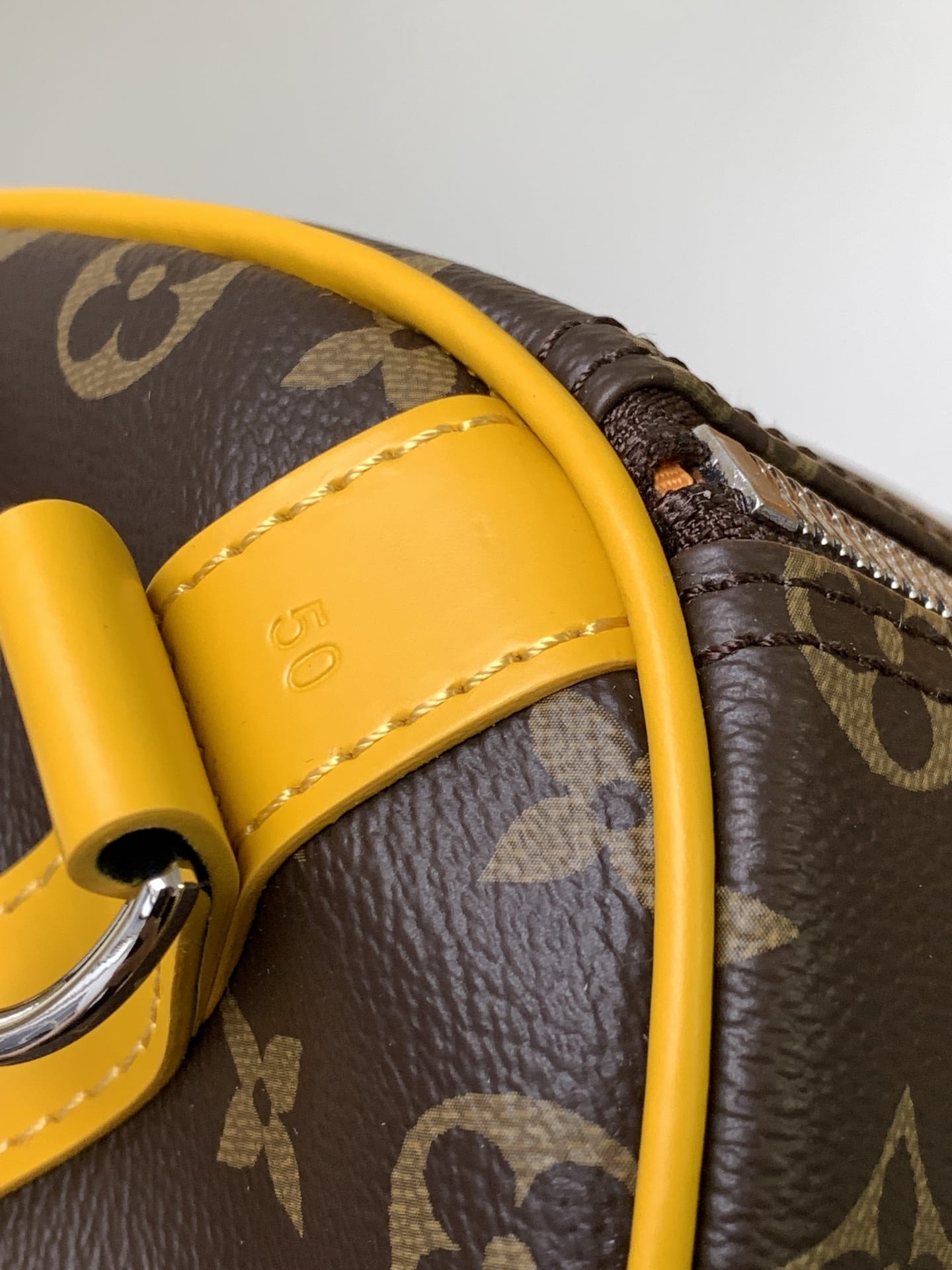 Louis Vuitton Keepall Bandoulière 50 Bag in Monogram Canvas - Safran Yellow